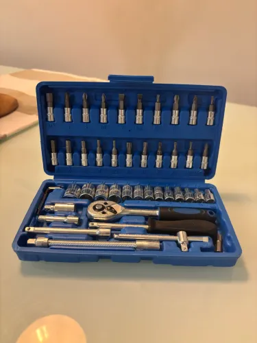 Kit Chaves de Soquete com Catraca 46 ponteiras