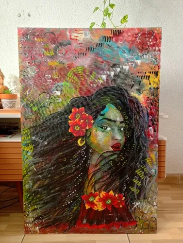 Telas pintadas a mão