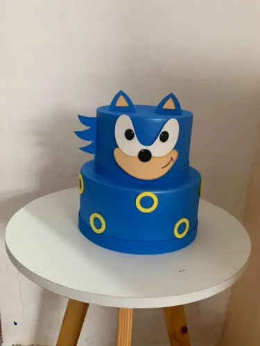 Topo para Bolo Sonic