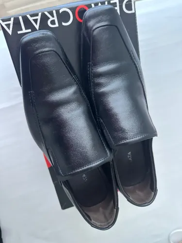 Sapato social preto em couro 