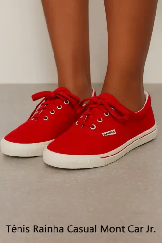 Tênis Rainha Casual Mont Car JR Juvenil Vermelho Nº 36 Original