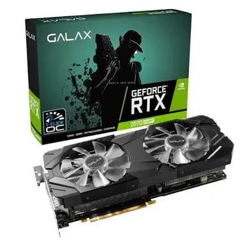 Placa de Vídeo Galax NVIDIA GeForce RTX 2070 Super EX Gamer Black Edition 8GB,