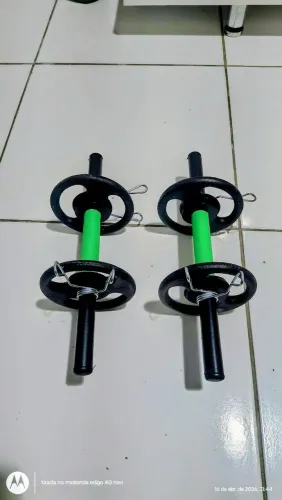 Kit halteres com 4 anilhas de 1kg