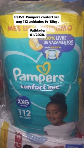 Valor na foto não faço desconto ok...Fraldas tamanho xxg 112 e 88 e 58 unidades 
