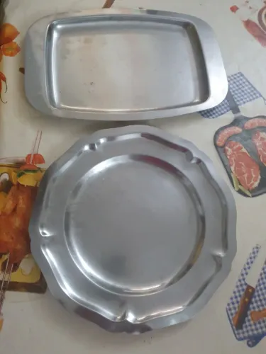 2 bandejas de inox