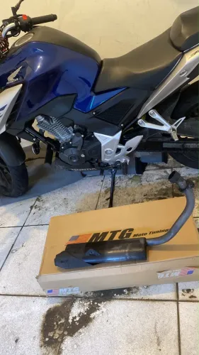 Escapamento esportivo cb300f