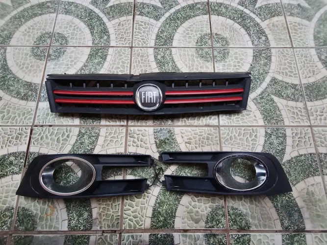 Kit Grade e molduras do farol de milha Fiat Stilo 