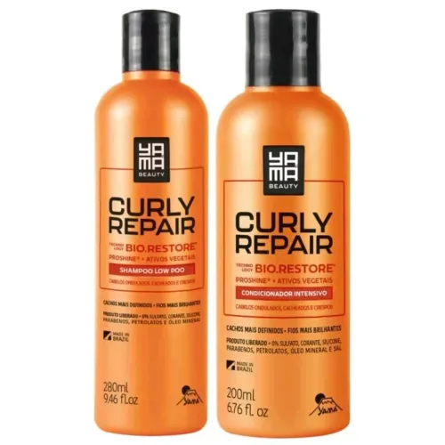 Kit Shampoo 280ml + Condicionador 200ml Curly Repair Yama