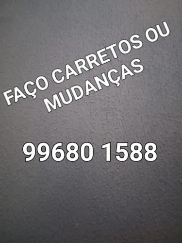Faço carreto ou mudança