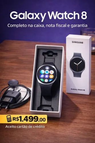 Lançamento Galaxy Watch 8 44mm em estado de loja 