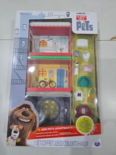 Brinquedo mini apartamentos pets a vida secreta dos bichos sunny