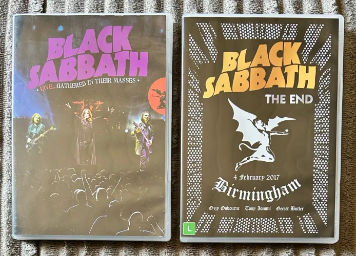 Black Sabbath Lote com 2 DVDs 