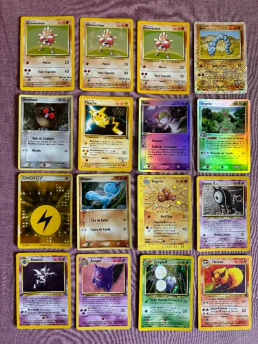 Lote 86 Cartas Pokémon Raras, Holo, Promo E Primeira Edição