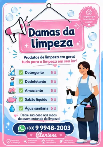 Produtos de limpeza