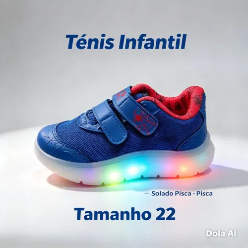 Tênis Kidy pisca  tamanho 22 com velcro Osasco 