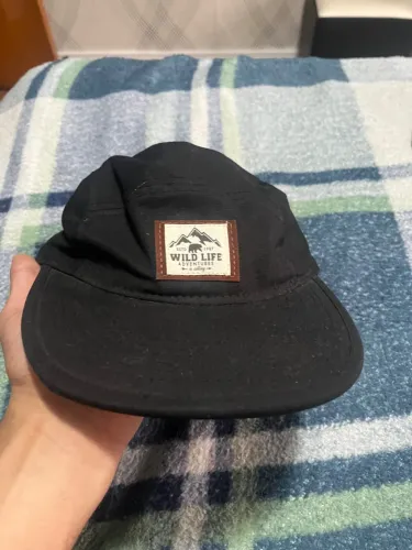 Boné Aba reta Five panel Preto 
