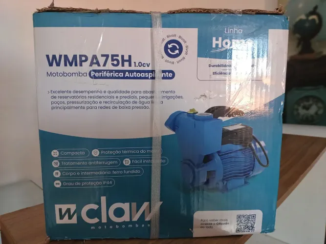 Bomba dagua periferica autoaspirante 1 HP.