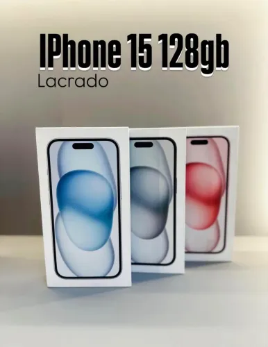 IPHONE 15 128GB NOVO LACRADO COM 1 ANO DE GARANTIA, LOJA NO RIOMAR, ACEITO IPHONE USADO