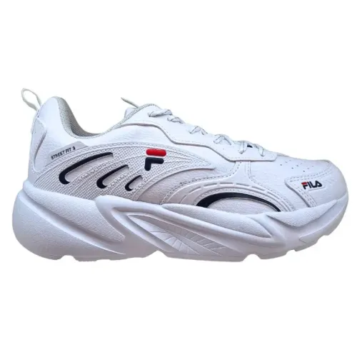 Tênis Fila Street Fit 2 Adulto Masculino Academia Caminhada Branco F01TR000245502