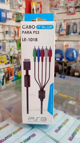 Cabo Vídeo Componente Alta Definição Para PS2 E PS3 - Novo