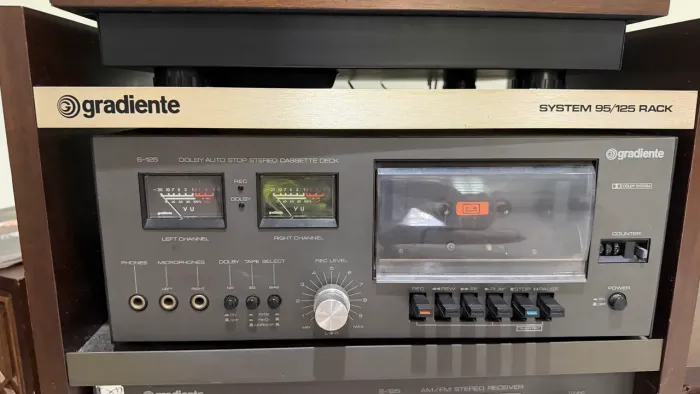 Gradiente System 95/125 Completo com Rack, Garrard, Tape Deck e Caixas Originais