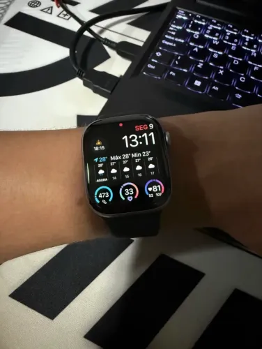Apple Watch Series 11 - 42 mm - Cinza Espacial 
