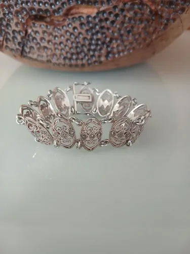 Pulseira Bracelete de Prata Feminino
