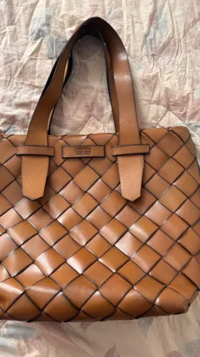 Bolsa trançada couro legitimo - Confraria
