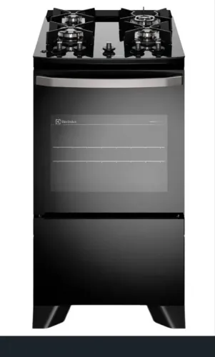 ogão 4 bocas Electrolux Preto Efficient
