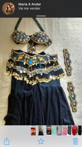 Roupa de dança do ventre nova tamanho M