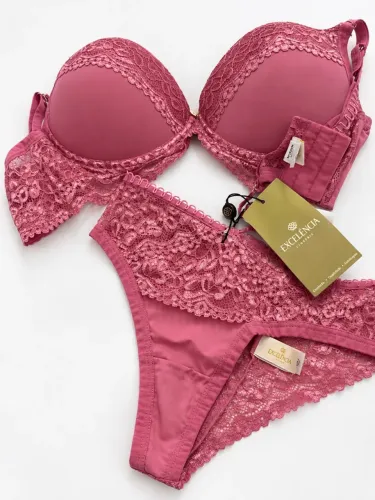 Conjunto de Lingerie Excelência - Tamanho G - Novo