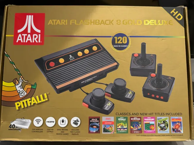 Vídeo game Atari golden edition 8 - 120 jogos 4 controles