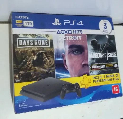 PS4 Slim (Aceita cartão) Entrega.