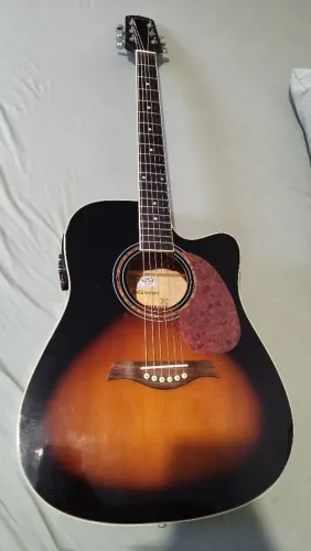 Violão elétrico cordas de aço