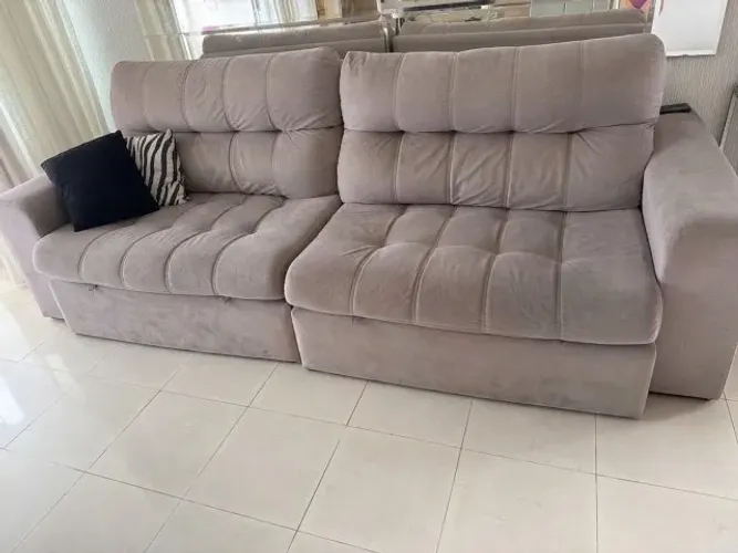 Sofá Retrátil e Reclinável 2,80m - Super Confortável e Higienizado