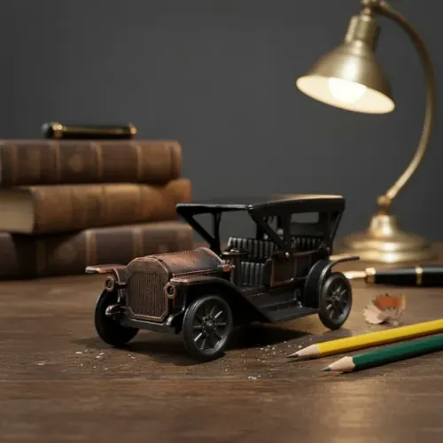 Apontador de mesa em formato Carro Simplex 1912 Em Metal Miniatura