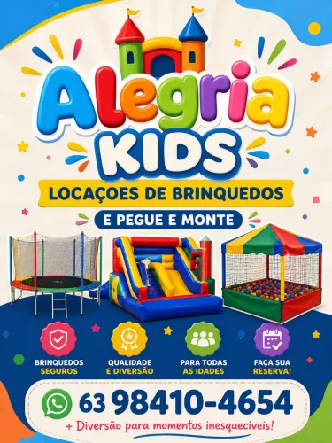 Alugo brinquedos e pegue monte decoração 