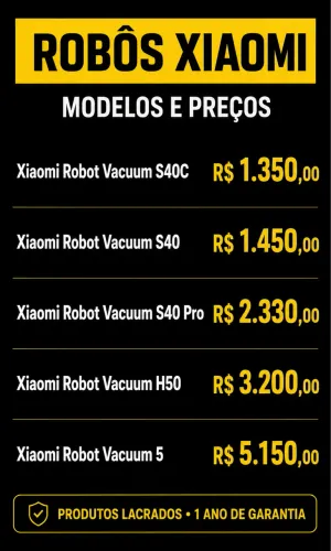 Robô Xiaomi S40C Aspiradores Inteligentes A pronta Entrega!!!