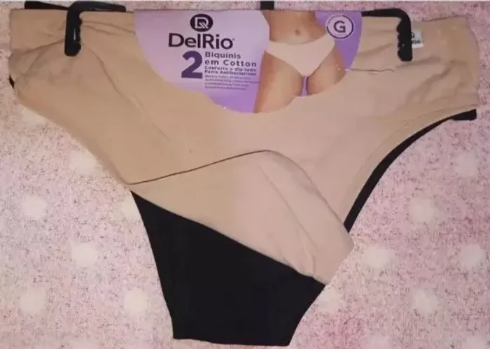 Kit de 02 Calcinhas DelRio de Algodão: Tamanhos G