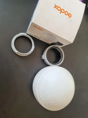 Godox ML-CD15 Original - Difusor Dome + 3 Adaptadores - Excelente Estado