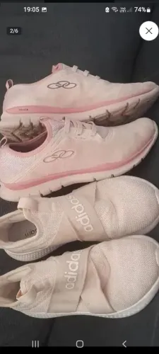 2 tênis N39 Adidas +OLYMPIKUS original feminino