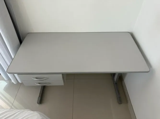Escrivaninha escritório cinza ferro
