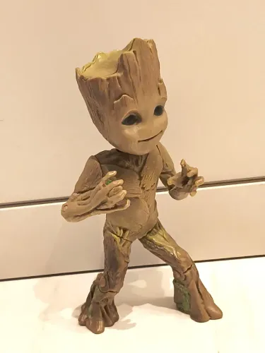 Mini Groot articulável de corda Original 