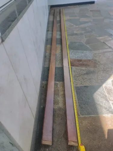 Assoalho antigo de madeira - aproximadamente 70 m²