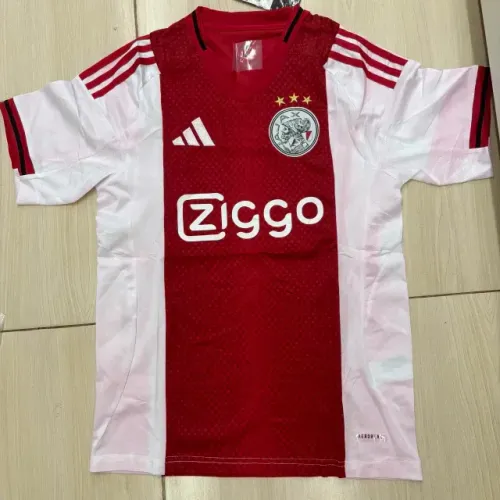 Camisa Ajax I 25/26 Torcedor Masculina - (com manchas vermelhas)