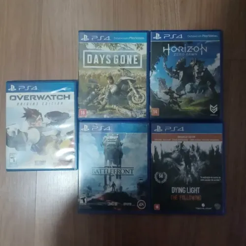 Jogos de ps4 usados preços na descrição