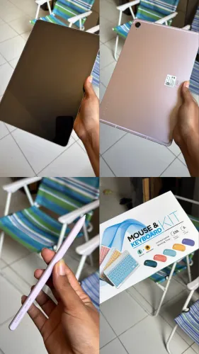 Tab S9 FE 128GB, perfeito estado, completo (caixa, capa, teclado e mouse)