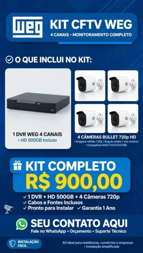 Kit dvr + câmera e HD