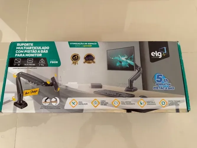 Suporte para Monitor Articulado de Mesa ELG F80N