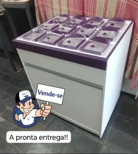 Bancadas de condimentos para acaiteria e sorveteria 